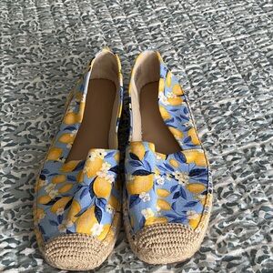 Lemon Print Espadrille